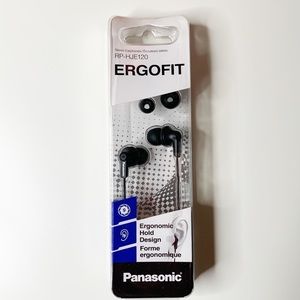 PANASONIC BLACK ERGOFIT EARBUDS - NIB!